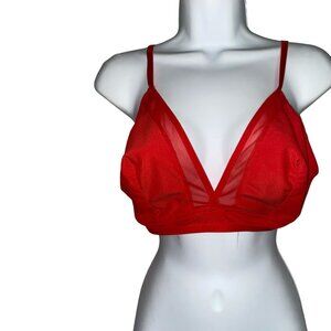 Sz.XL*Red Unlined Bra--Wire-Free
